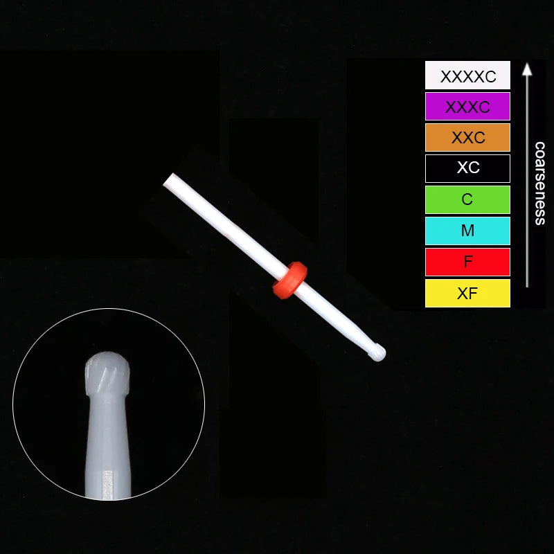 Ceramic Tungsten Nail Drill Bits Milling Cutter For Manicure Pedicure Nail Files Buffer Nails Art Equipment Accessories Tool