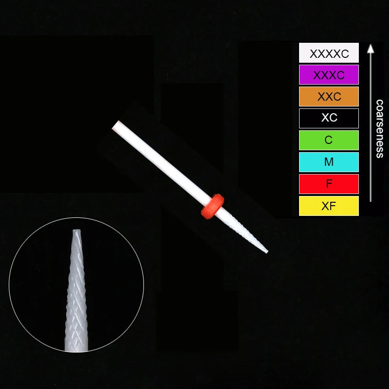 Ceramic Tungsten Nail Drill Bits Milling Cutter For Manicure Pedicure Nail Files Buffer Nails Art Equipment Accessories Tool