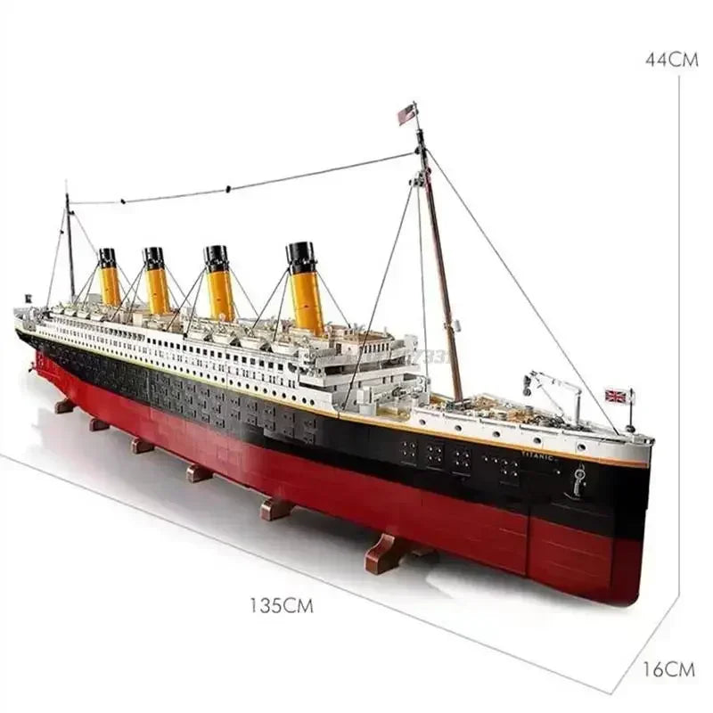Titani Compatible 10294 Titanic Large Cruise Boat Ship Steamship Home Decor Bricks Building Blocks Children Toy Gifts 9090pcs