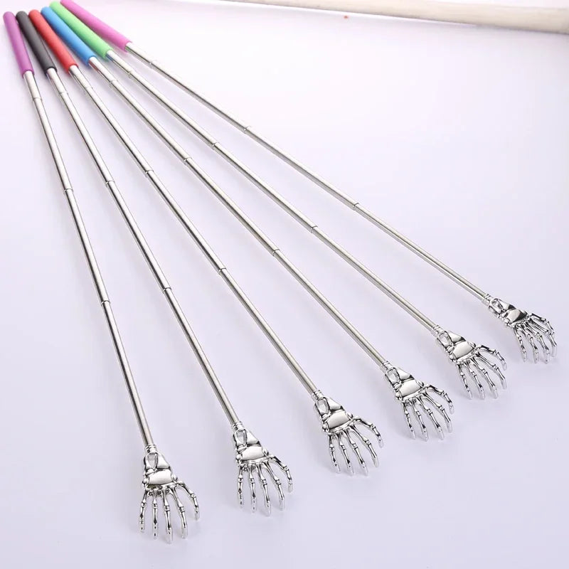 Ghost Hand Stainless Steel Telescopic Scratching Massager Stainless Steel Extendable Scratching Scratching Scratcher Handicrafts