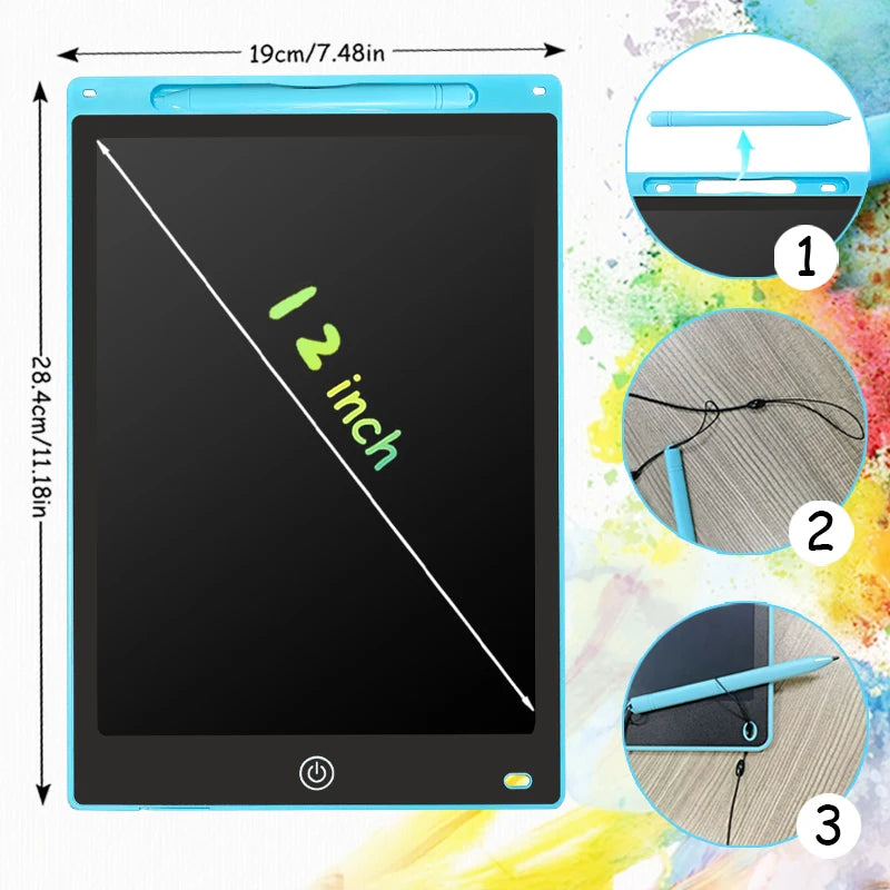 16/12/10/8.5-Inch LCD Graphic Tablet,Drawing Tablet,Electronic Writing Board,3-12Years Kids Birthday Gifts/Christmas/Travel Toys