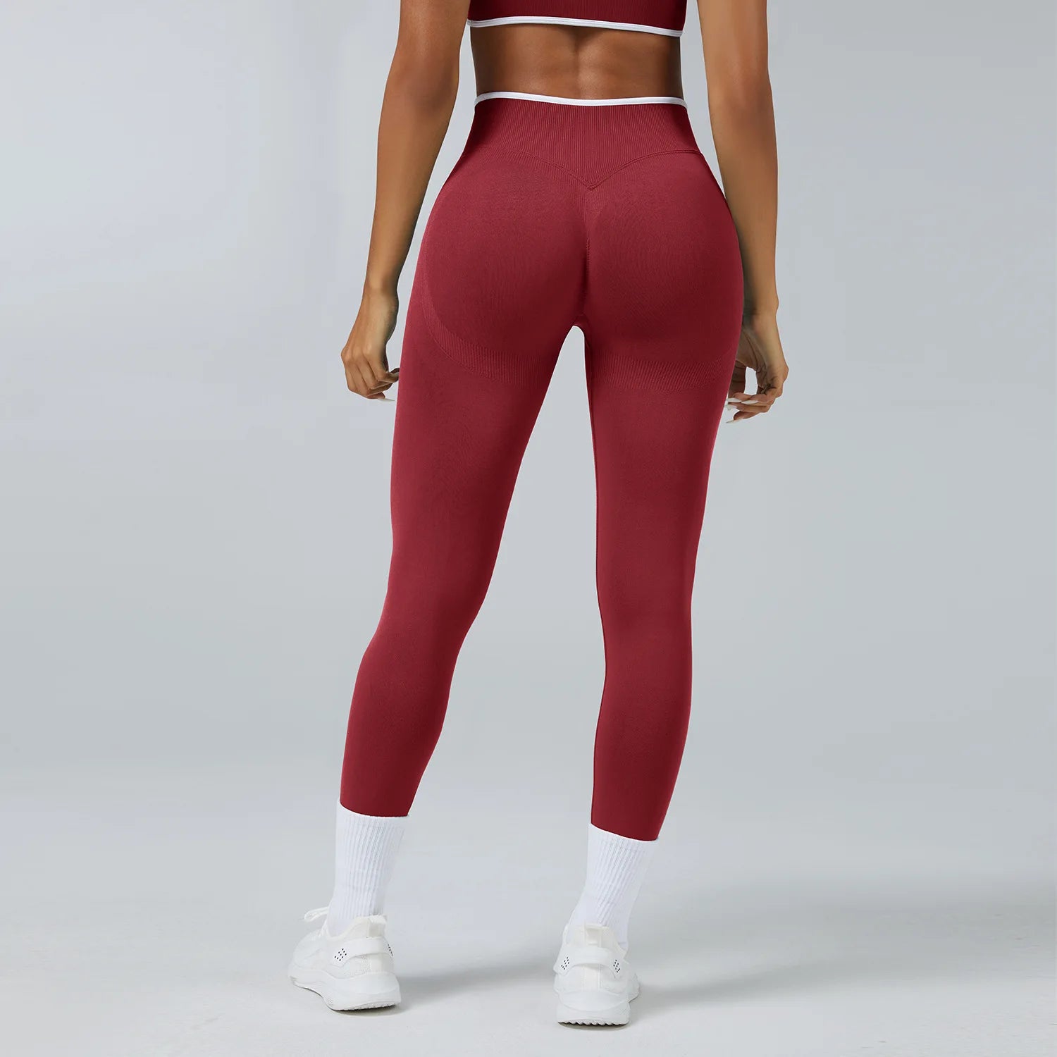 Women Pants Gym Yoga Leggings Hips Lifting Yoga Seamless Sports Clothes Stretchy High Waist Athletic Exercise Fitness Leggings