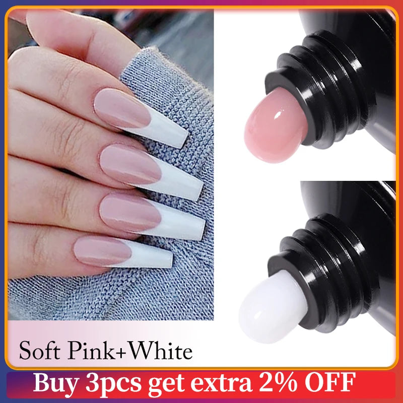 UR SUGAR 15ml Nail Extension Gel Soak Off UV LED Acrylic Crystal White Clear Nude Gel Nail Polish UV Construction Gel