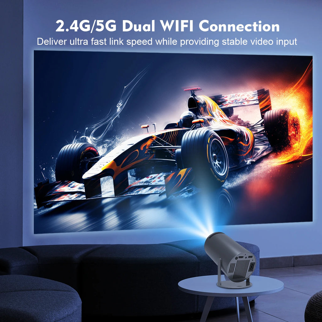 Magcubic Projector Android14 8K 1280*720P HY300 Pro Dual Wifi 290ANSI 180 Flexible BT5.0 Cinema Outdoor Portable Projetor