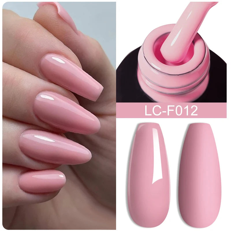 LILYCUTE Pink Purple Color Gel Nail Polish Spring Summer Semi Permanent For Manicure Soak Off Nail Art Gel Varnish