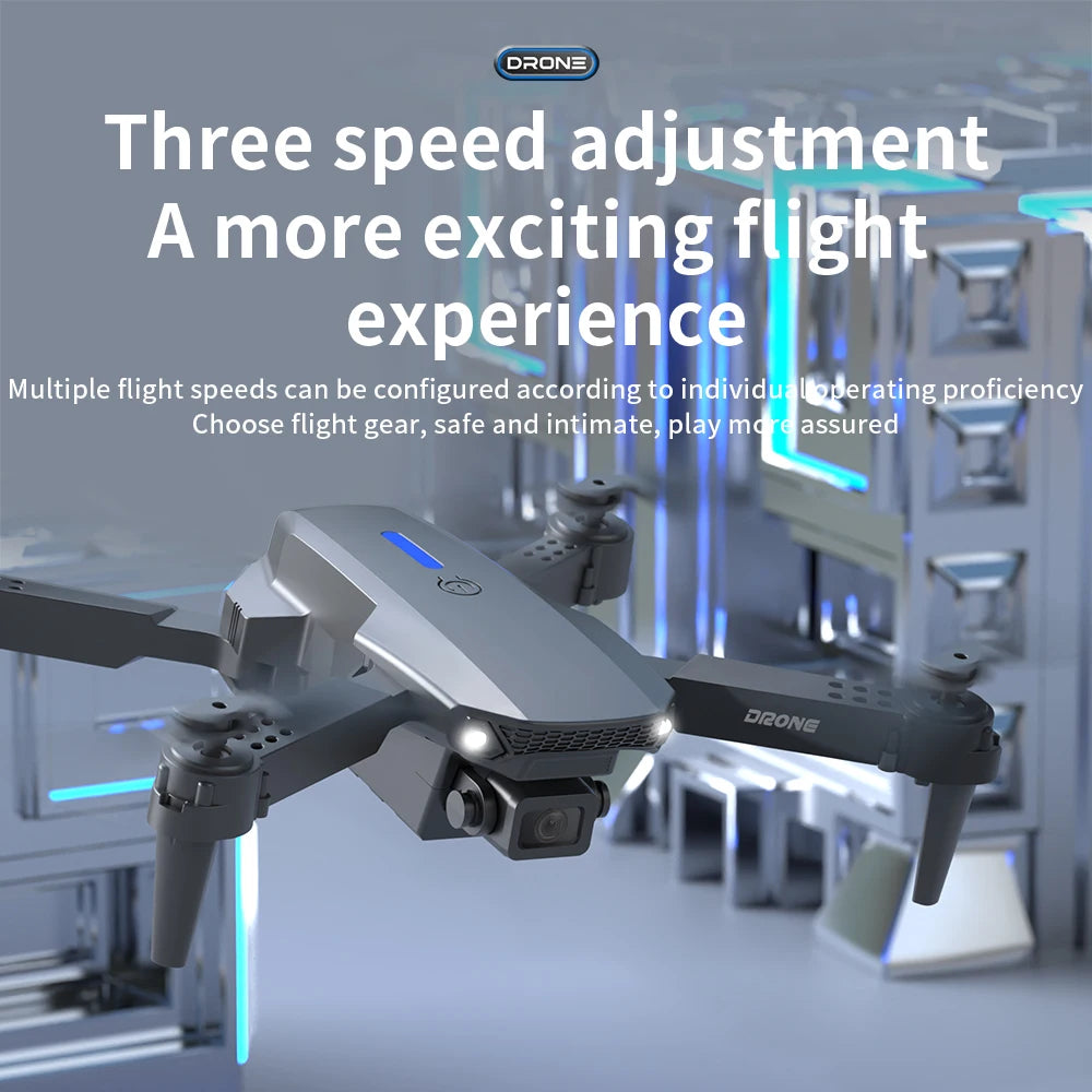 KBDFA 2024 New E88 Pro WIFI FPV Drone Wide Angle HD 4K Camera Height Hold RC Foldable Quadcopter Dron Helicopter Toys Gift