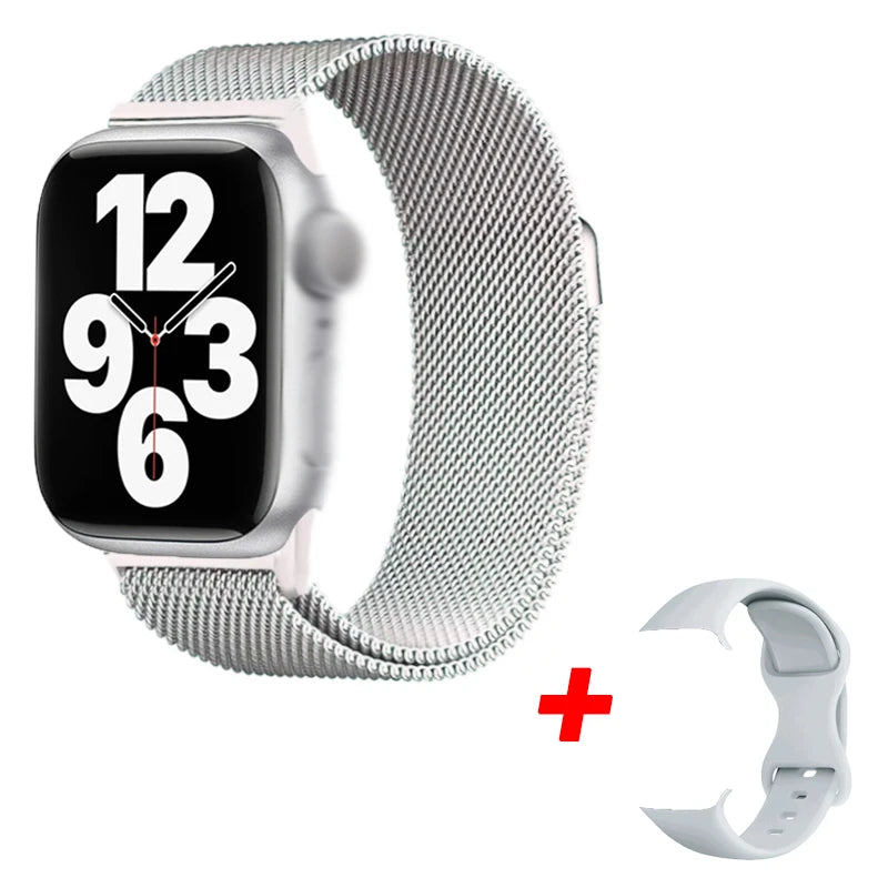 Smart Watch I10 Pro Max Metal Strap Sport Fitness Tracker Custom Dial Smartwatch Men Women Gift For Apple Phone For Android IOS