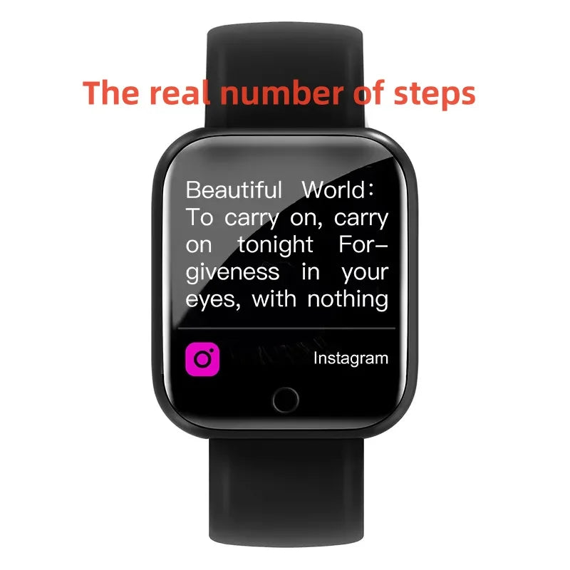 Y68 Real Step Count Fashion Smart Sports Watch Fitness Tracker Sports Watch Android IOS Smart Bracelet
