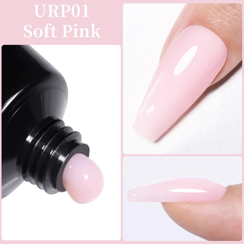 UR SUGAR 15ml Nail Extension Gel Soak Off UV LED Acrylic Crystal White Clear Nude Gel Nail Polish UV Construction Gel