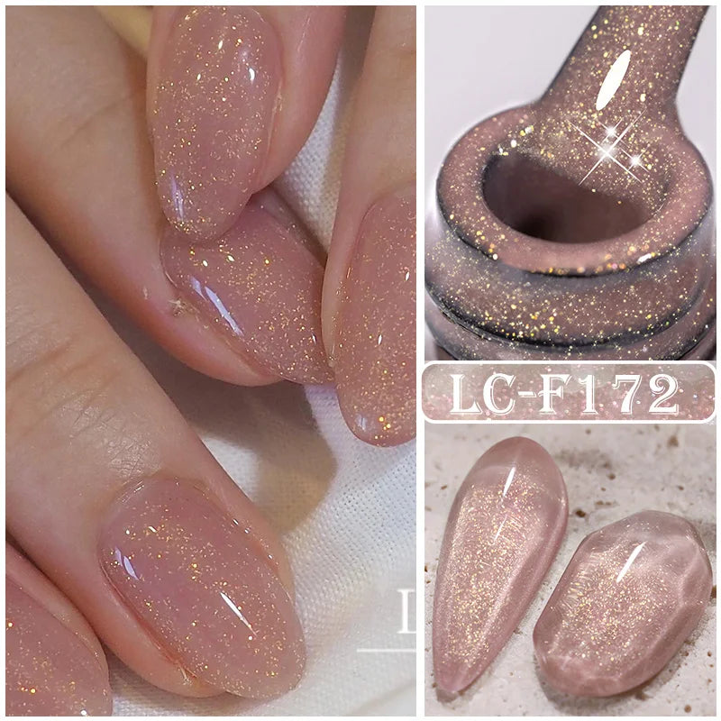 LILYCUTE Pink Purple Color Gel Nail Polish Spring Summer Semi Permanent For Manicure Soak Off Nail Art Gel Varnish
