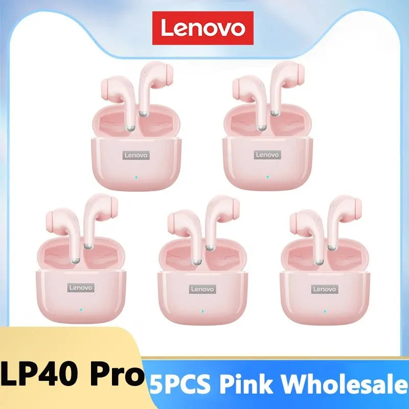 Lenovo LP40 Pro Earphones Bluetooth 5.3 Wireless Sports Headphone Waterproof Earbuds with Mic Touch Control TWS Headset