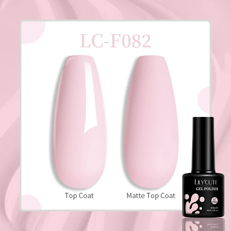 LILYCUTE Pink Purple Color Gel Nail Polish Spring Summer Semi Permanent For Manicure Soak Off Nail Art Gel Varnish