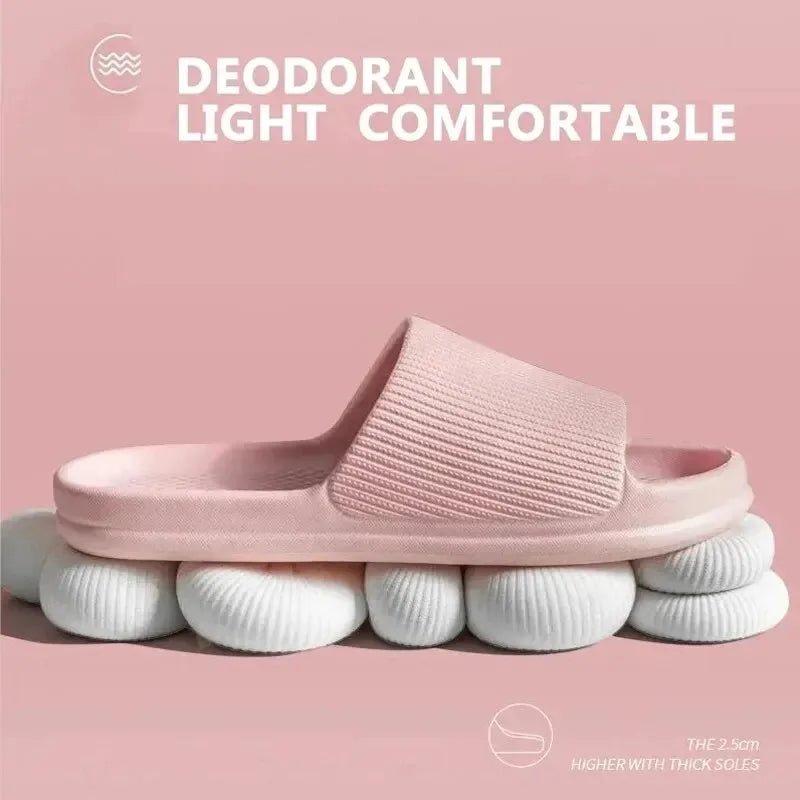 Non-slip EVA Soft Sole Massage Shower Shoes for Women Men Couples Waterproof  Home Leisure Fashion Bathroom Slippers