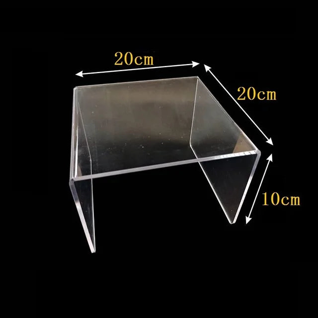 15 Size U Shape Acrylic Display Risers Shelf Showcase Fixtures for Jewelry, Display Stand for Amiibo Funko POP Figures Cupcake
