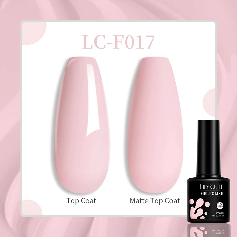 LILYCUTE Pink Purple Color Gel Nail Polish Spring Summer Semi Permanent For Manicure Soak Off Nail Art Gel Varnish