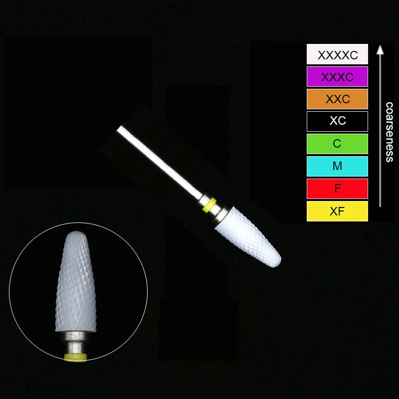 Ceramic Tungsten Nail Drill Bits Milling Cutter For Manicure Pedicure Nail Files Buffer Nails Art Equipment Accessories Tool