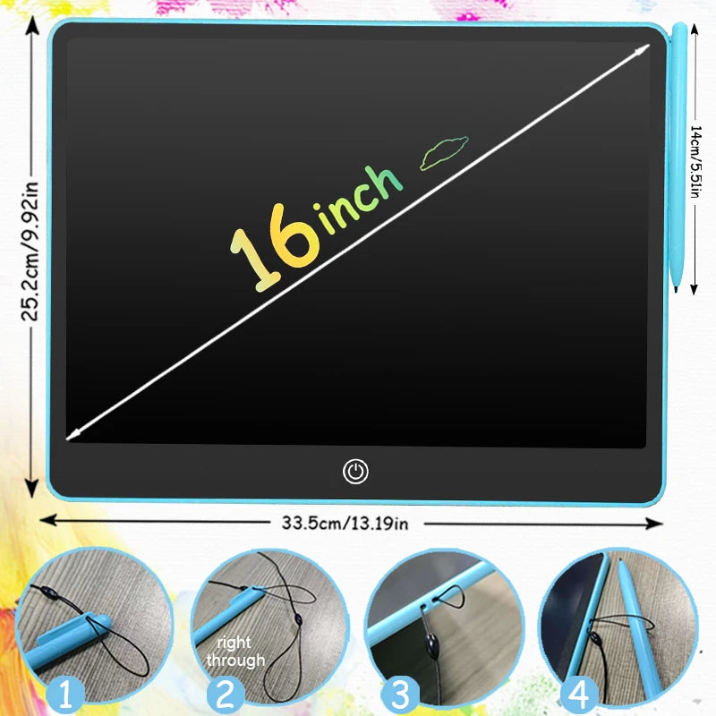 16/12/10/8.5-Inch LCD Graphic Tablet,Drawing Tablet,Electronic Writing Board,3-12Years Kids Birthday Gifts/Christmas/Travel Toys