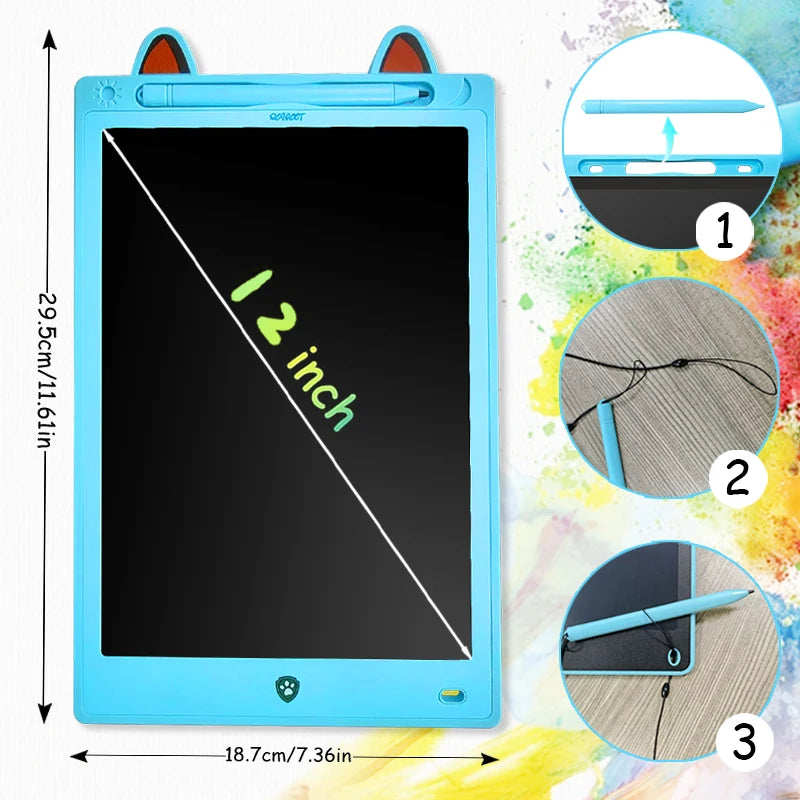 16/12/10/8.5-Inch LCD Graphic Tablet,Drawing Tablet,Electronic Writing Board,3-12Years Kids Birthday Gifts/Christmas/Travel Toys