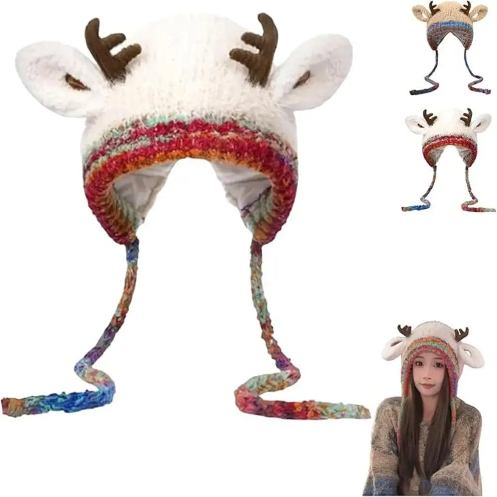 ReindeerCozy™ Windproof Antler Hat 🦌❄️