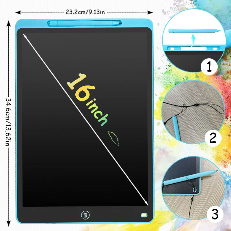 16/12/10/8.5-Inch LCD Graphic Tablet,Drawing Tablet,Electronic Writing Board,3-12Years Kids Birthday Gifts/Christmas/Travel Toys