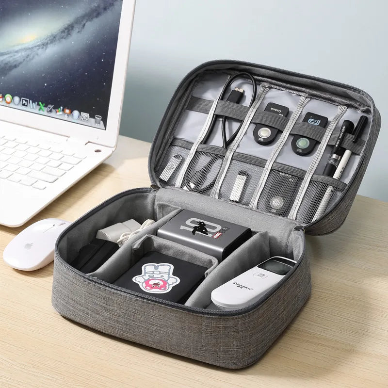 Travel Electronic Digital Storage Bag, Multifunctional High-capacity Earphones, Data Cable Protective Case, Dust Bag Travel Elec
