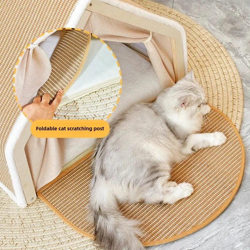 CozyClaw™ Foldable Sisal Cat House