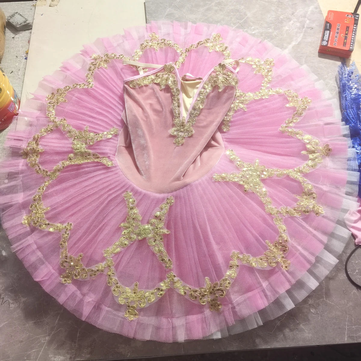 Red Black White Ballet Tutu Skirt Velvet Top Professional Belly Dance Costumes White Swan Lake Costumes Performance Clothing