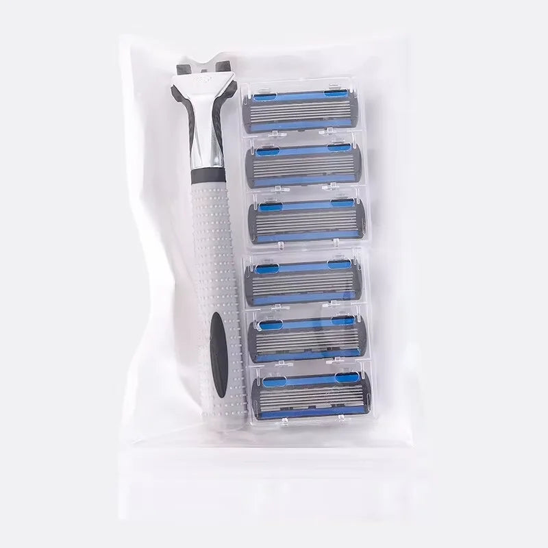 Shaver Brand New Design Men Razor Shaving Three Layer Shaver Reusable Razor Imported Blade Multi Tool Head Replace