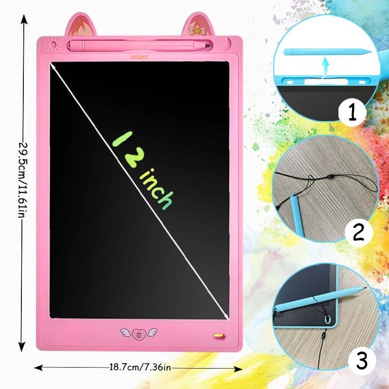 16/12/10/8.5-Inch LCD Graphic Tablet,Drawing Tablet,Electronic Writing Board,3-12Years Kids Birthday Gifts/Christmas/Travel Toys
