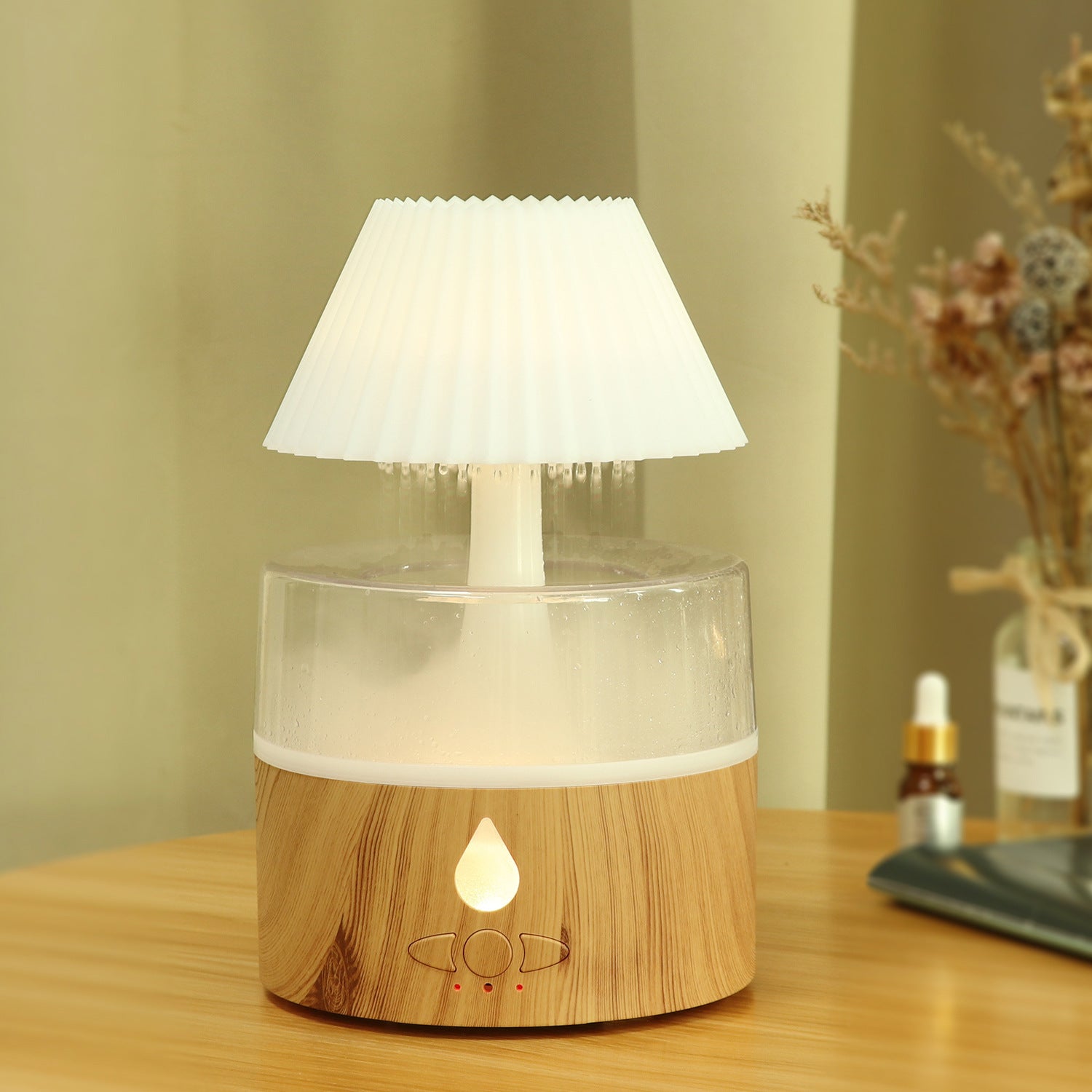 Ultrasonic Colorful Light Humidifier Desk Lamp Cloud Rain