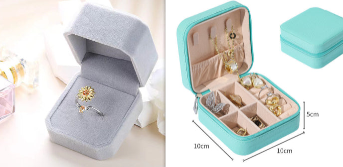 Simple And Convenient Jewelry Storage Box Home Travel Earrings