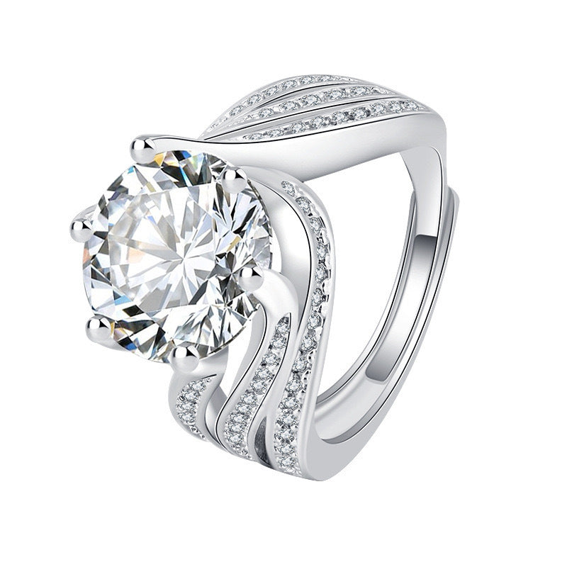 Moissanite Luxury Full Diamond Ring
